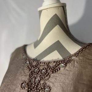 Vintage mid length embroidered dress